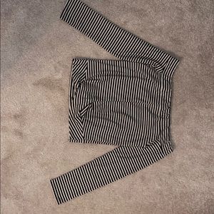 Cropped off the shoulder shirt.